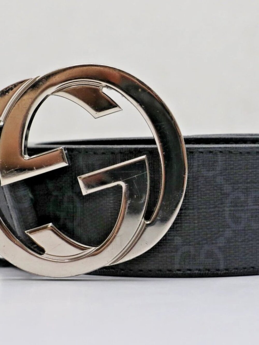 GUCCI GG Supreme with Interlocking G buckle Black Belt Size 95/38